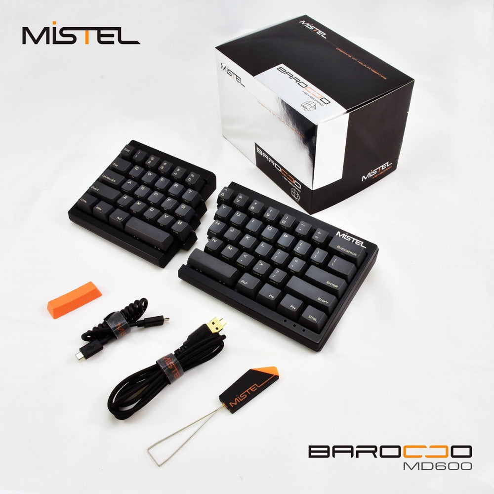 Mistel Barocco Black 60% Split Keyboard