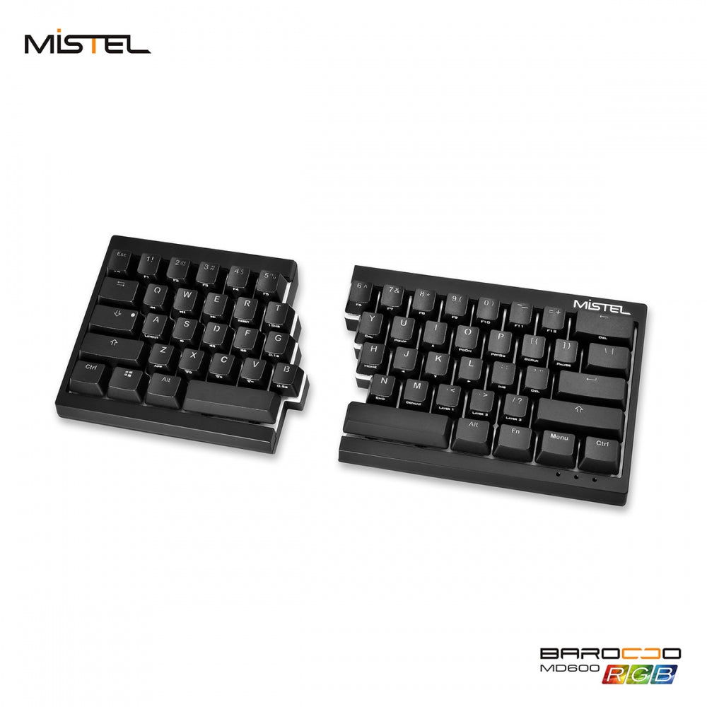 Mistel Barocco Black 60% Split RGB Keyboard
