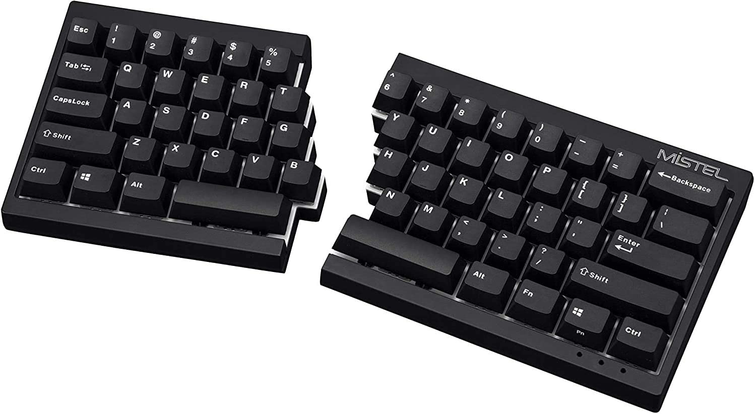 Mistel Barocco Black 60% Split RGB Keyboard