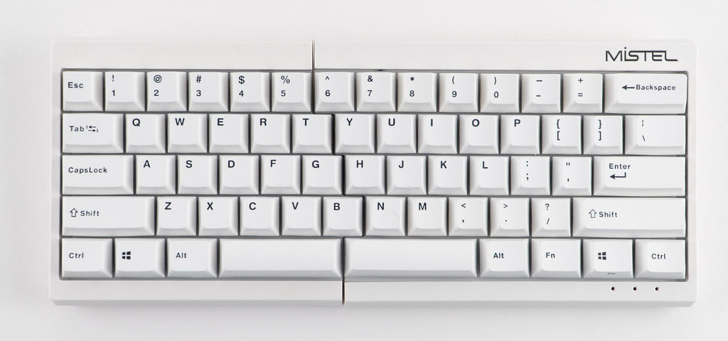 Mistel Barocco White 60% RGB Double Shot PBT Mechanical Keyboard