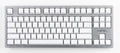 Mistel Sleeker Silver White LED TKL Dye Sub PBT Aluminum Mechanical Keyboard