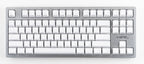 Mistel Sleeker Silver White LED TKL Dye Sub PBT Aluminum Mechanical Keyboard
