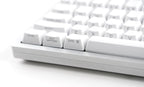Mistel Sleeker Silver White LED TKL Dye Sub PBT Aluminum Mechanical Keyboard