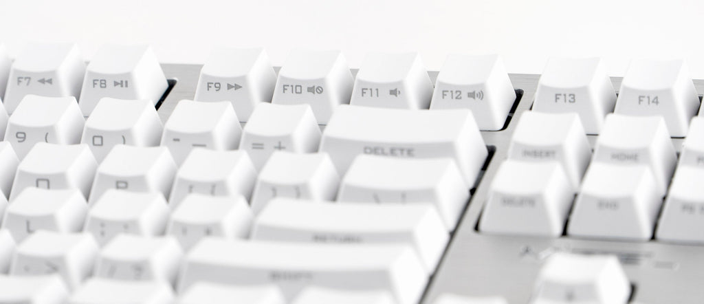 Mistel Sleeker Silver White LED TKL Dye Sub PBT Aluminum Mechanical Keyboard