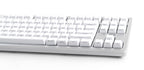 Mistel Sleeker Silver White LED TKL Dye Sub PBT Aluminum Mechanical Keyboard