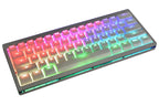 Vortex POK3R Silver LE Blue Border RGB LED 60% Double Shot PBT Mechanical Keyboard