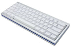 Vortex POK3R Silver LE Blue Border RGB LED 60% Double Shot PBT Mechanical Keyboard