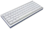 Vortex POK3R Silver LE Blue Border RGB LED 60% Double Shot PBT Mechanical Keyboard
