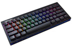 Vortex POK3R Black LE Blue Border RGB LED 60% Double Shot PBT Mechanical Keyboard