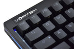 Vortex POK3R Black LE Blue Border RGB LED 60% Double Shot PBT Mechanical Keyboard