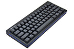 Vortex POK3R Black LE Blue Border RGB LED 60% Double Shot PBT Mechanical Keyboard