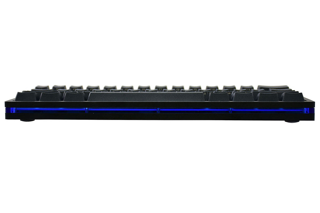 Vortex POK3R Black LE Blue Border RGB LED 60% Double Shot PBT Mechanical Keyboard