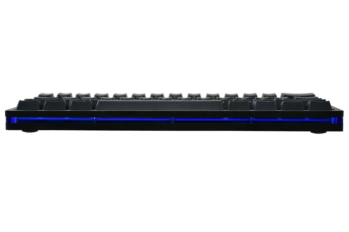 Vortex POK3R Black LE Blue Border RGB LED 60% Double Shot PBT Mechanical Keyboard