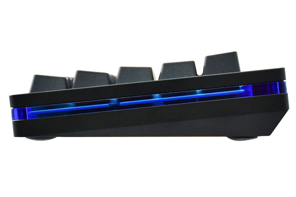 Vortex POK3R Black LE Blue Border RGB LED 60% Double Shot PBT Mechanical Keyboard