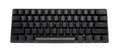 Vortex POK3R Black Aluminum 60% Blue LED Double Shot PBT Mechanical Keyboard