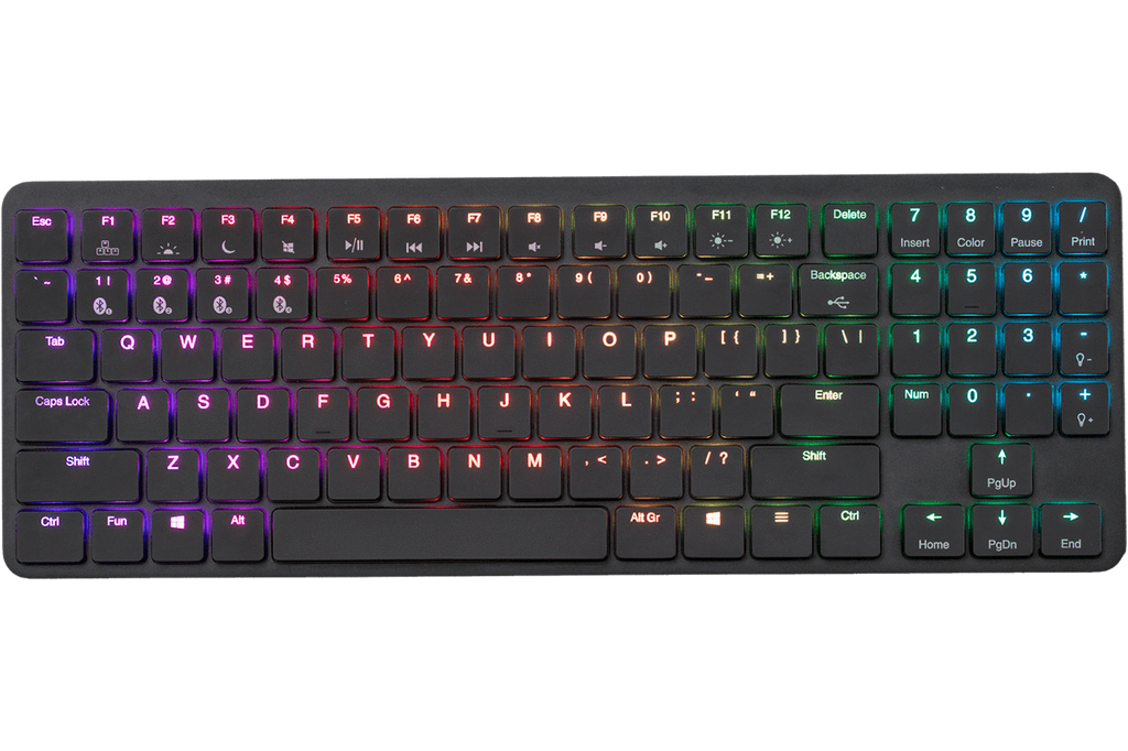 Hexgears X-1 Aluminum TKL Bluetooth RGB Low Profile Mechanical Keyboard
