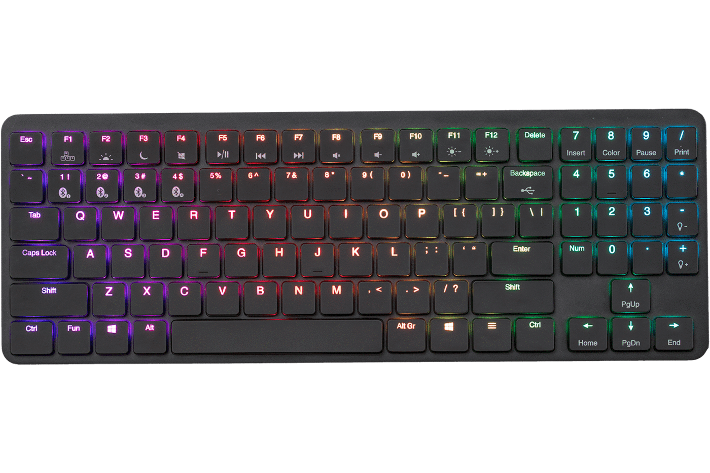 Hexgears X-1 Aluminum TKL Bluetooth RGB Low Profile Mechanical Keyboard