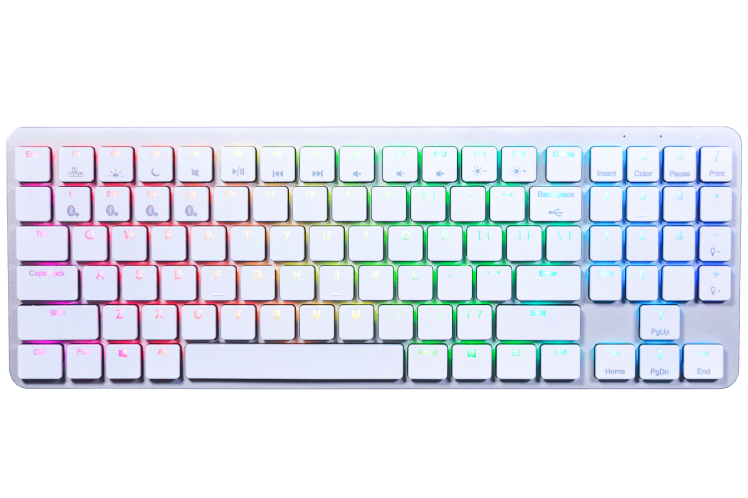 Hexgears X-1 Aluminum TKL Bluetooth RGB Low Profile Mechanical Keyboard
