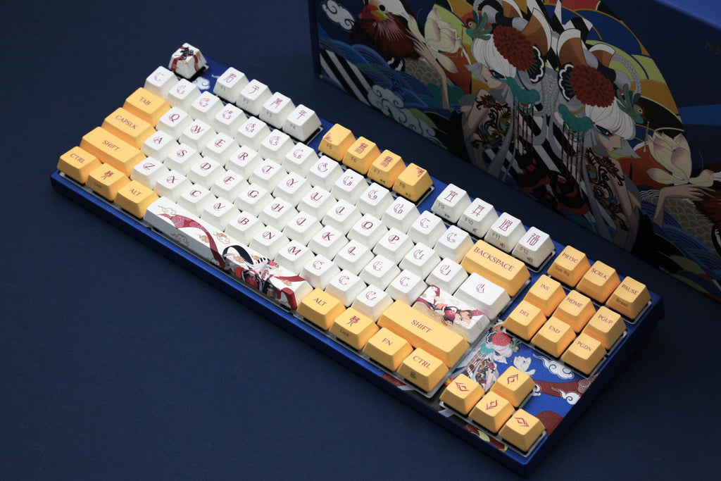 Varmilo MA87M Love Birds You White LED TKL Dye Sub PBT Mechanical Keyboard