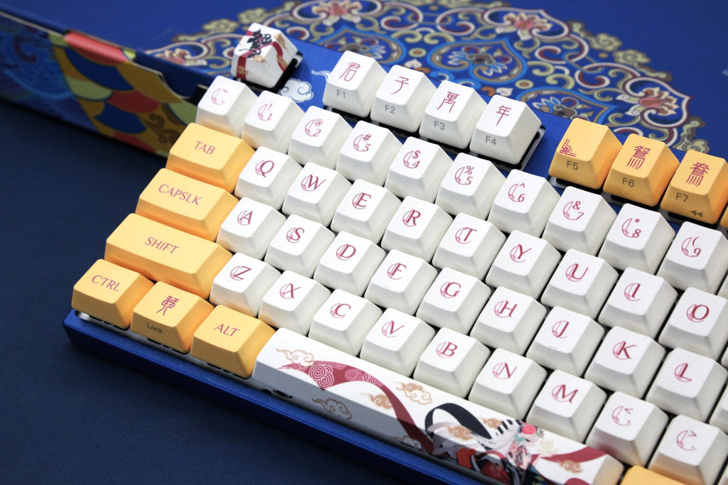 Varmilo MA87M Love Birds You White LED TKL Dye Sub PBT Mechanical Keyboard