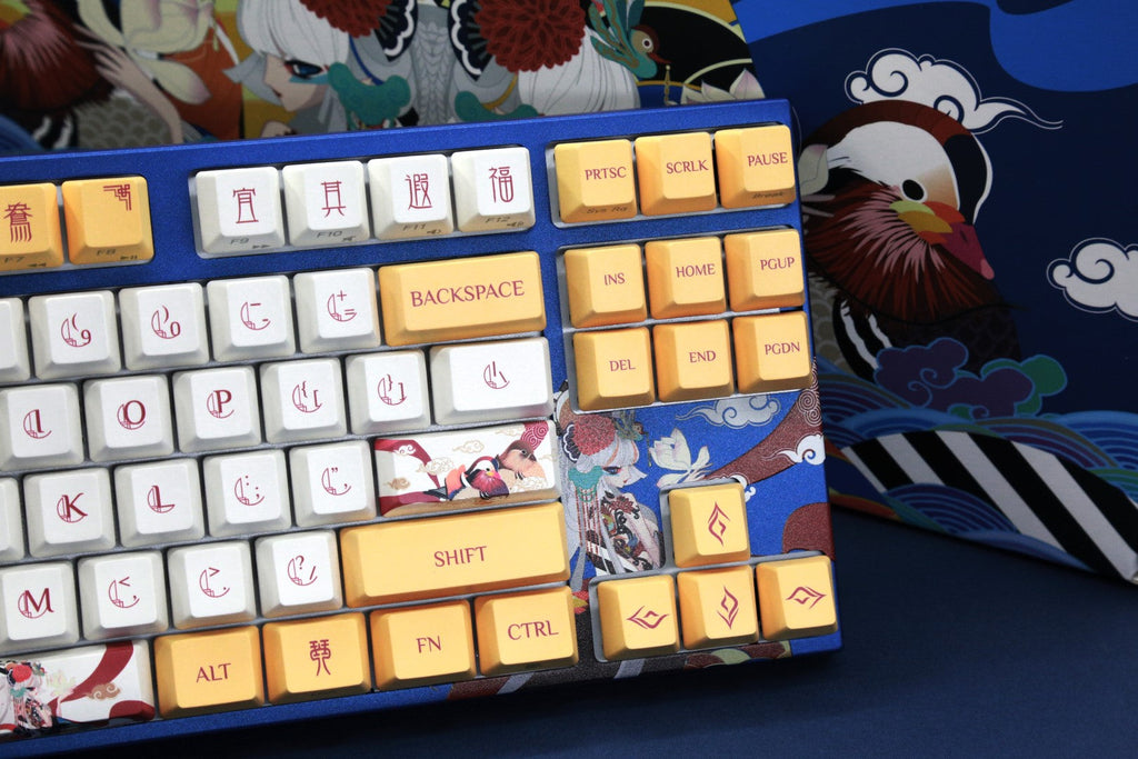 Varmilo MA87M Love Birds You White LED TKL Dye Sub PBT Mechanical Keyboard