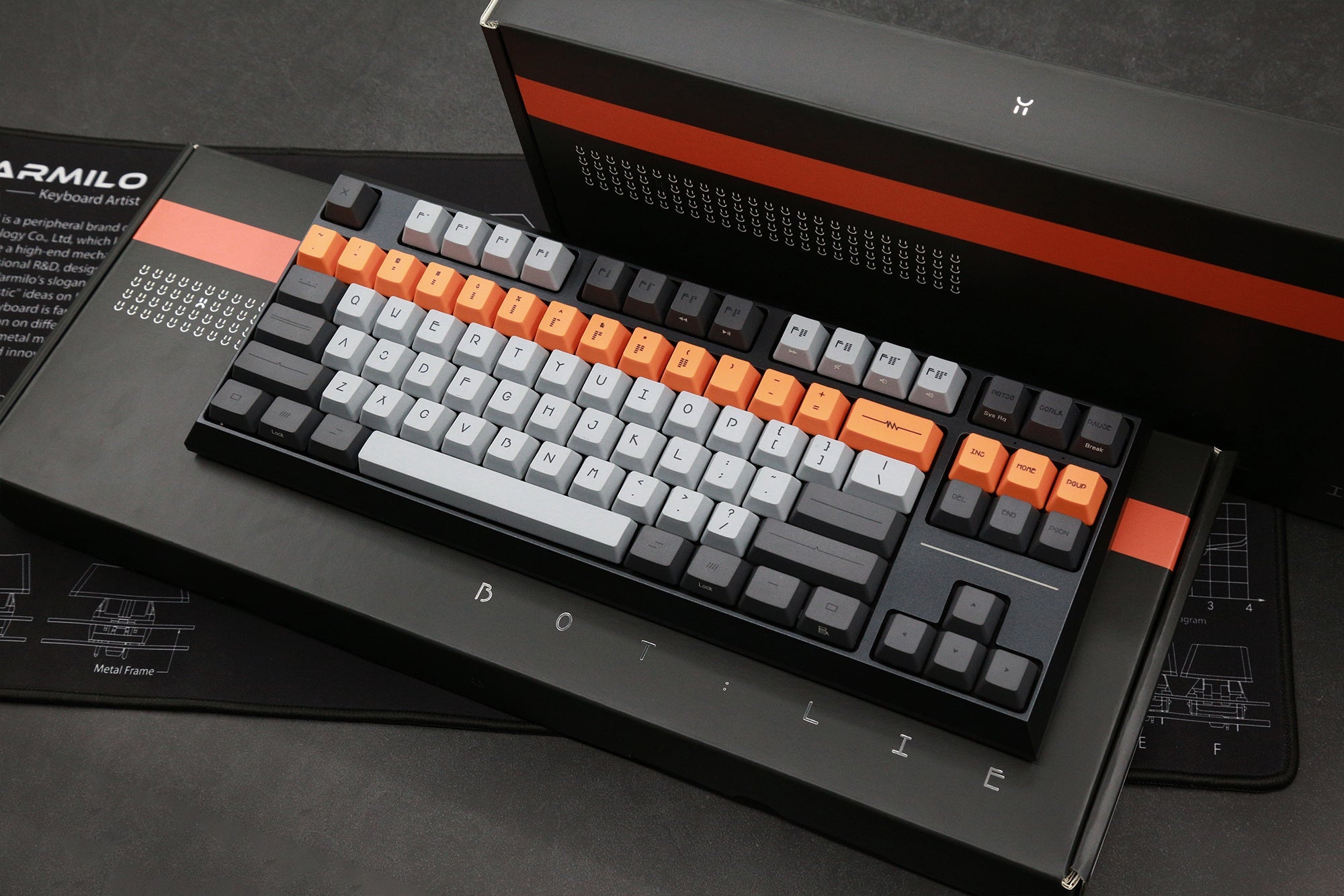 Varmilo Cliff Bot Lie TKL Triple Mode Bluetooth / Wireless Mechanical Keyboard