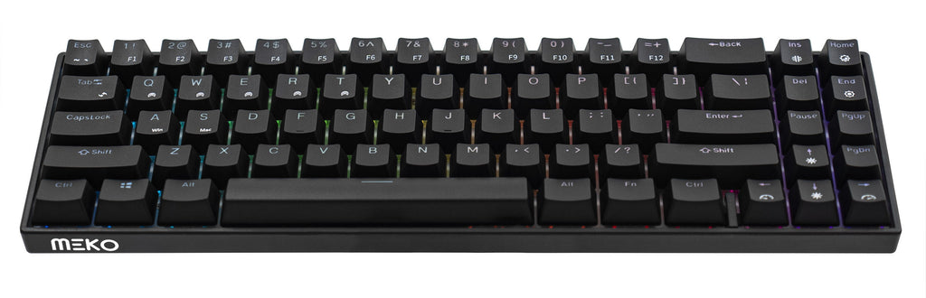 Meko Push 65% Hotswap Bluetooth RGB Double Shot ABS Mechanical Keyboard