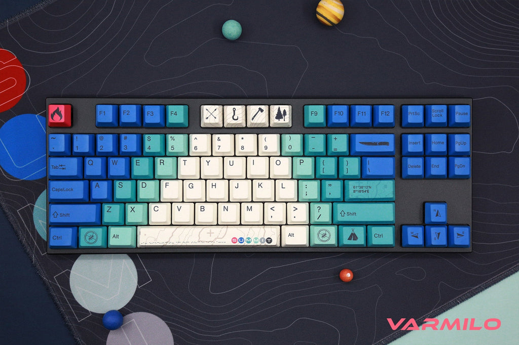 Varmilo MA87M Summit R2 White LED TKL Dye Sub PBT Mechanical Keyboard