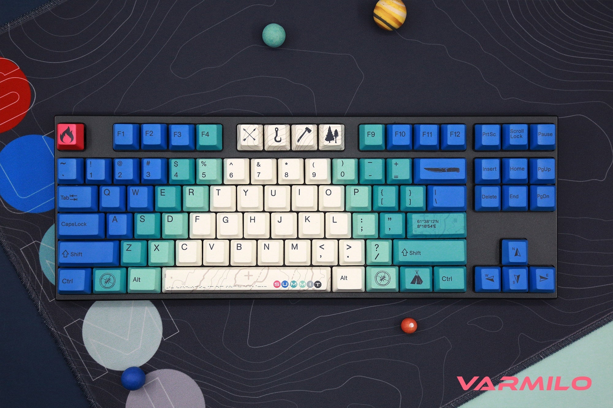 Varmilo MA87M Summit R2 White LED TKL Dye Sub PBT Mechanical Keyboard