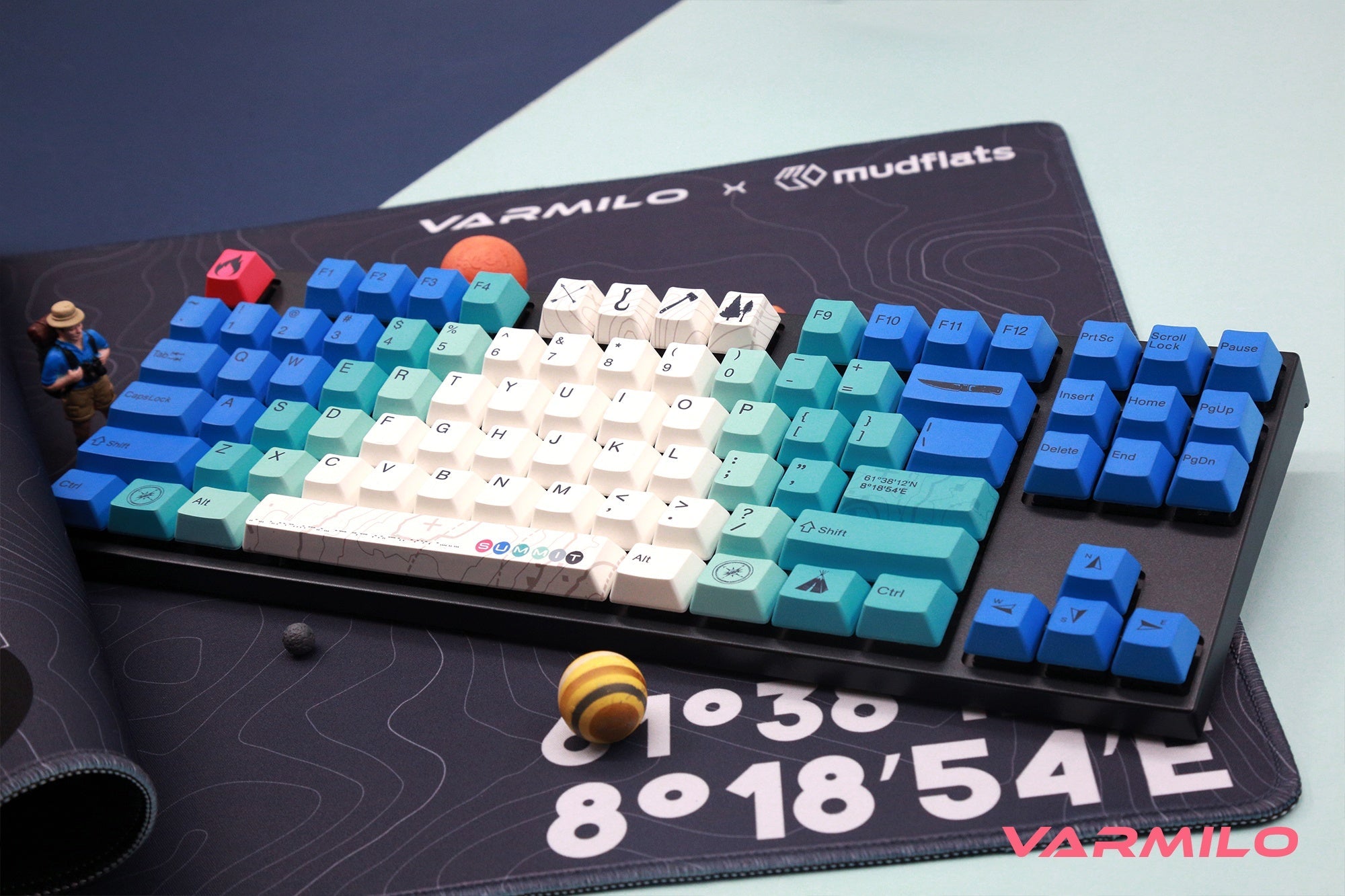 Varmilo MA87M Summit R2 White LED TKL Dye Sub PBT Mechanical Keyboard