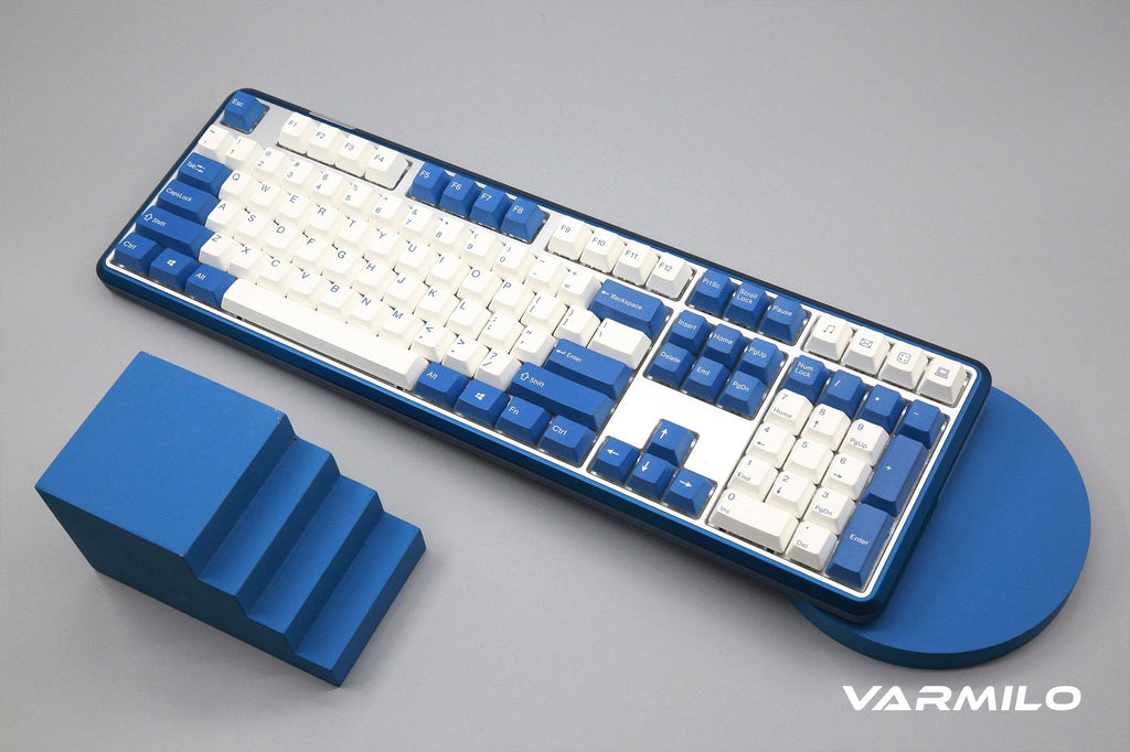Varmilo Sword 2-108 Pacific Blue White LED Dye Sub PBT Aluminum EC Mechanical Keyboard