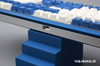 Varmilo Sword 2-108 Pacific Blue White LED Dye Sub PBT Aluminum EC Mechanical Keyboard