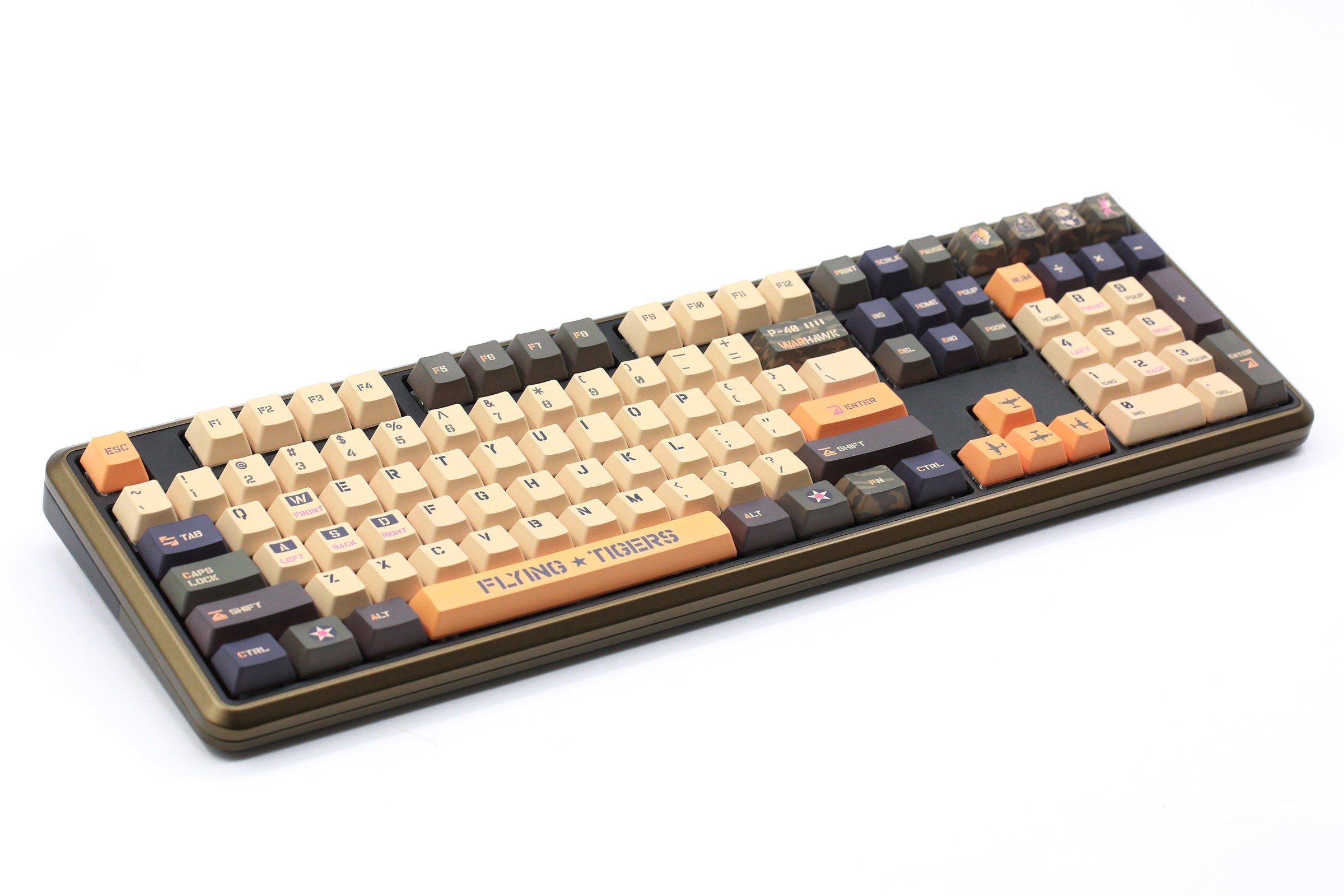 Varmilo Sword 2-108 Flying Tigers White LED Dye Sub PBT Aluminum Mechanical Keyboard