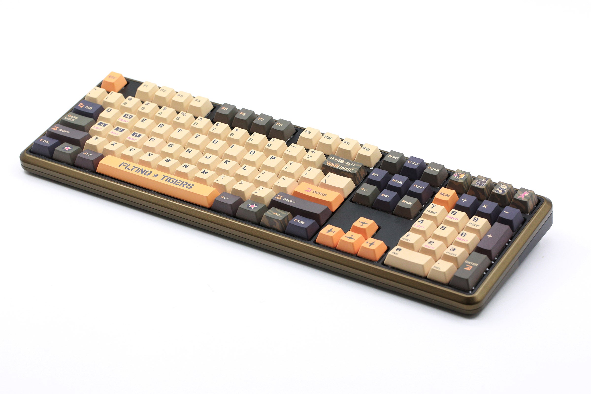 Varmilo Sword 2-108 Flying Tigers White LED Dye Sub PBT Aluminum Mechanical Keyboard