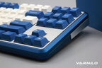 Varmilo Sword 2-87 Pacific Blue White LED TKL Dye Sub PBT Aluminum EC Mechanical Keyboard