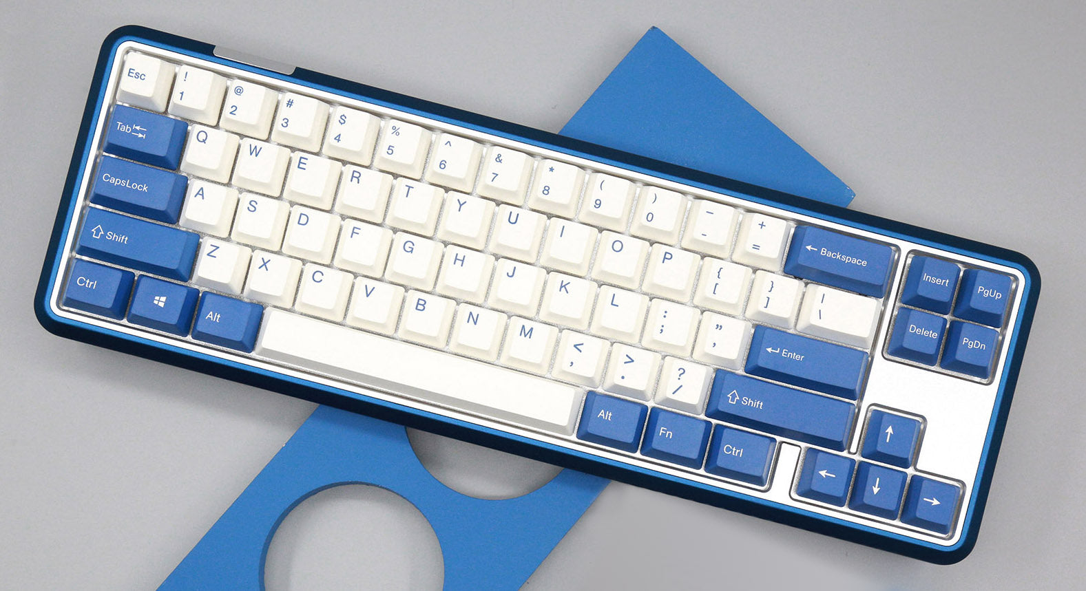 Varmilo Sword 2-68 Pacific Blue White LED 65% Dye Sub PBT Aluminum EC Mechanical Keyboard