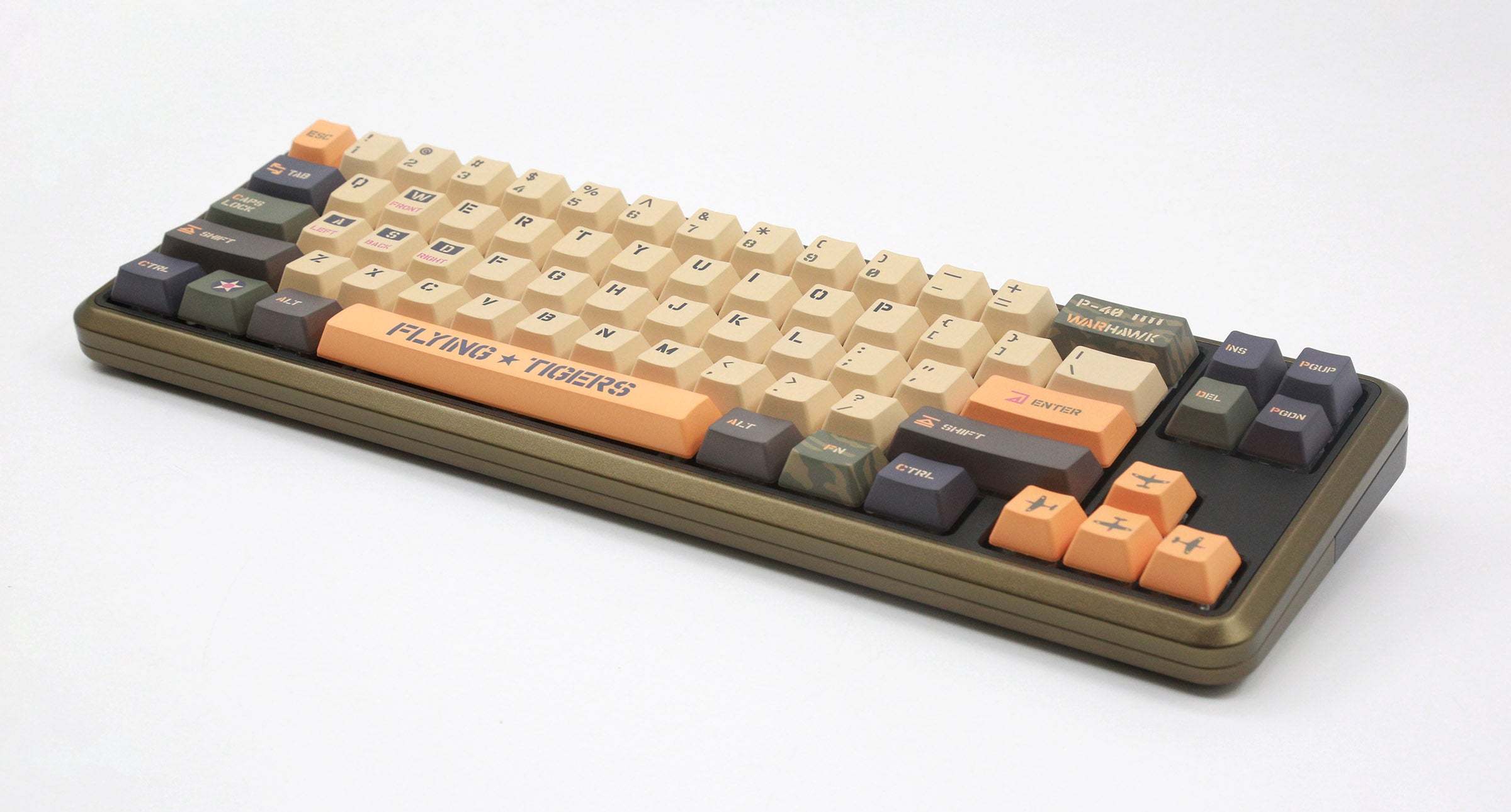 Varmilo Sword 2-68 Flying Tigers White LED 65% Dye Sub PBT Aluminum EC Mechanical Keyboard