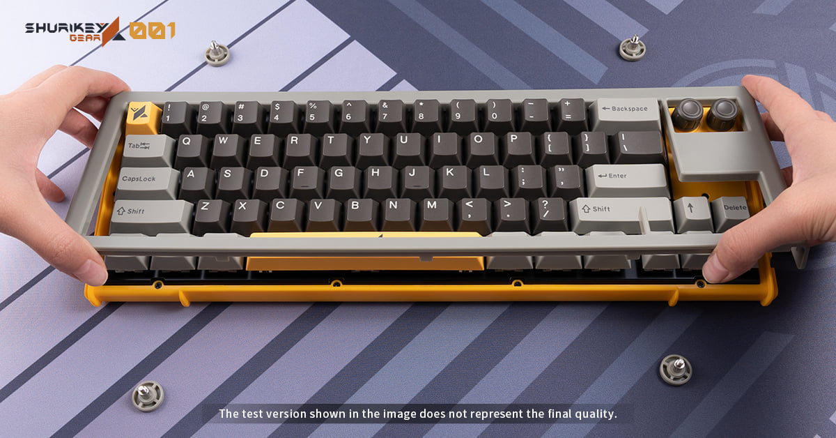 Shurikey Hanzo 001 65% Bluetooth White LED Double Shot ABS EC Mechanical Keyboard