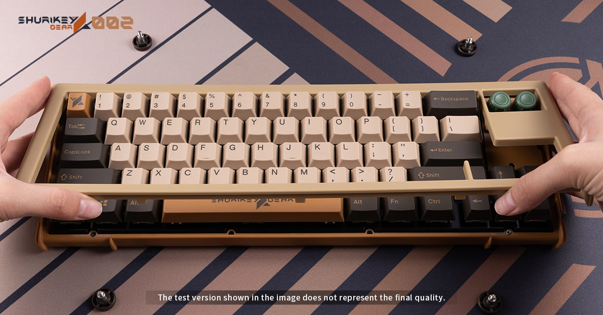 Shurikey Hanzo 002 65% Bluetooth White LED Double Shot ABS EC Mechanical Keyboard