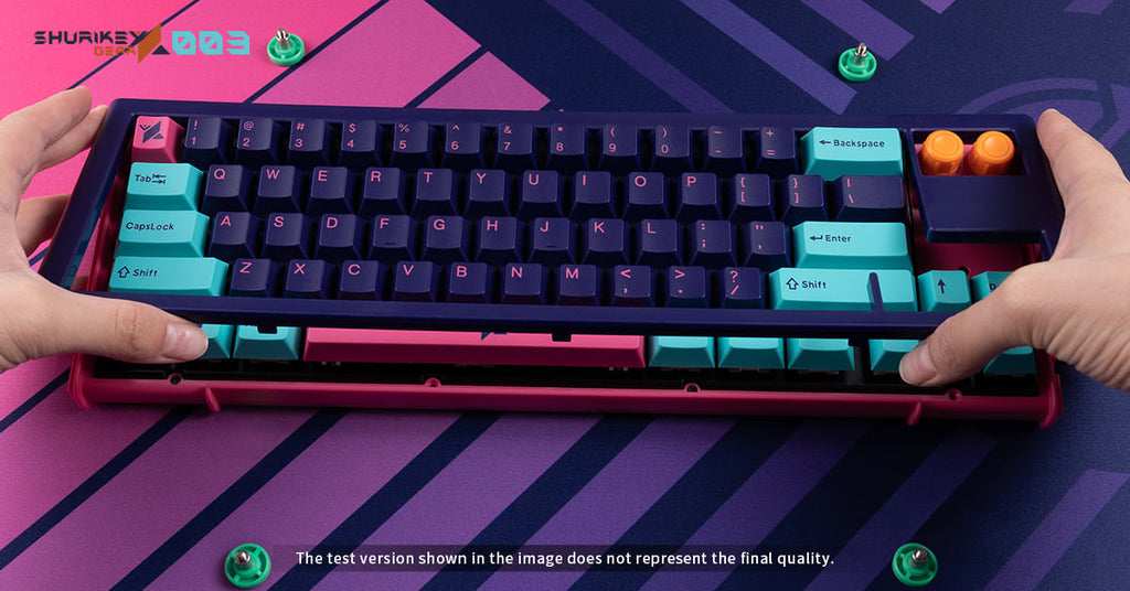 Shurikey Hanzo 003 65% Bluetooth White LED Double Shot ABS EC Mechanical Keyboard