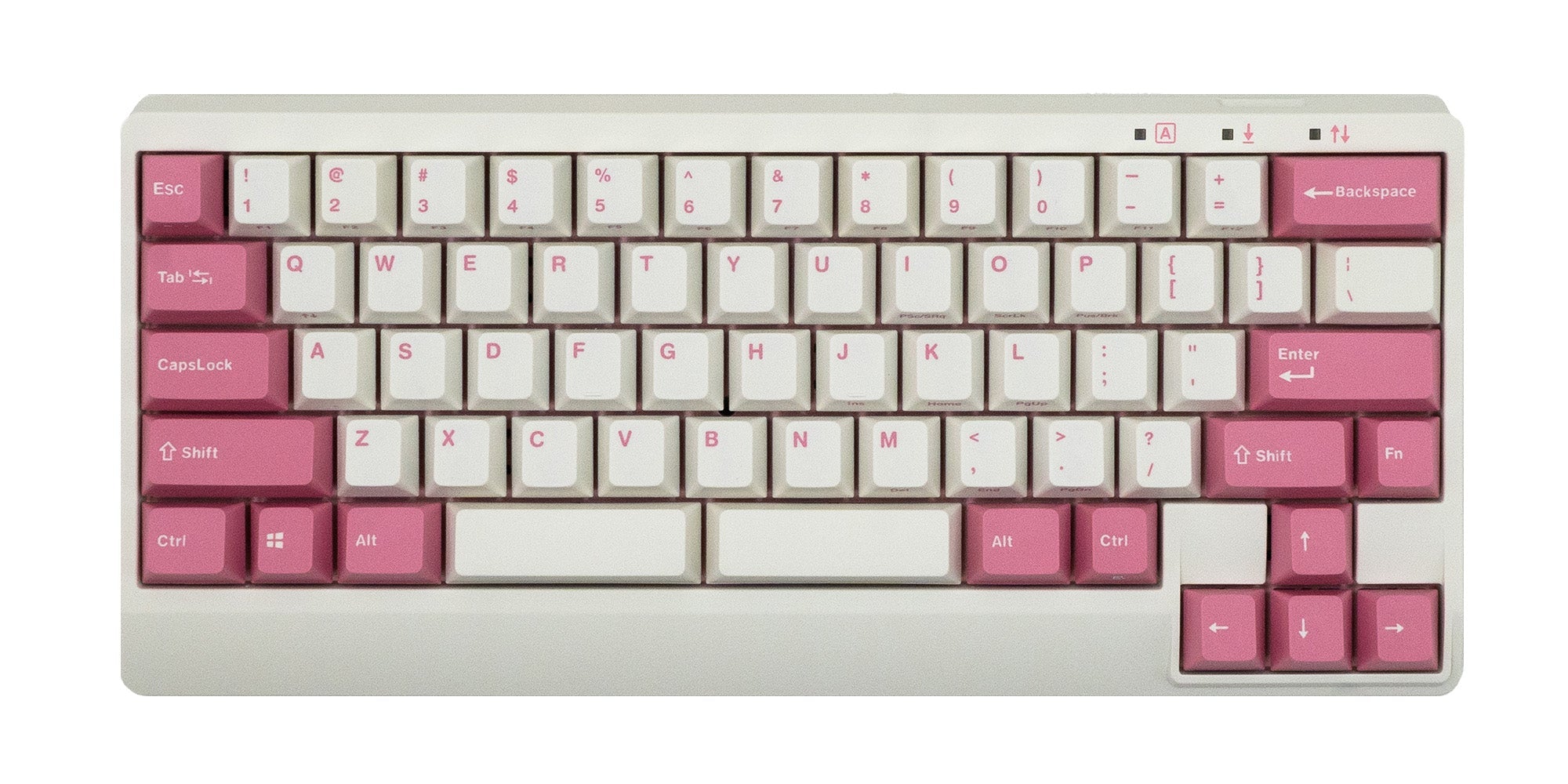 Leopold FC650MDS White/Pink PD 65% Double Shot PBT Mechanical Keyboard