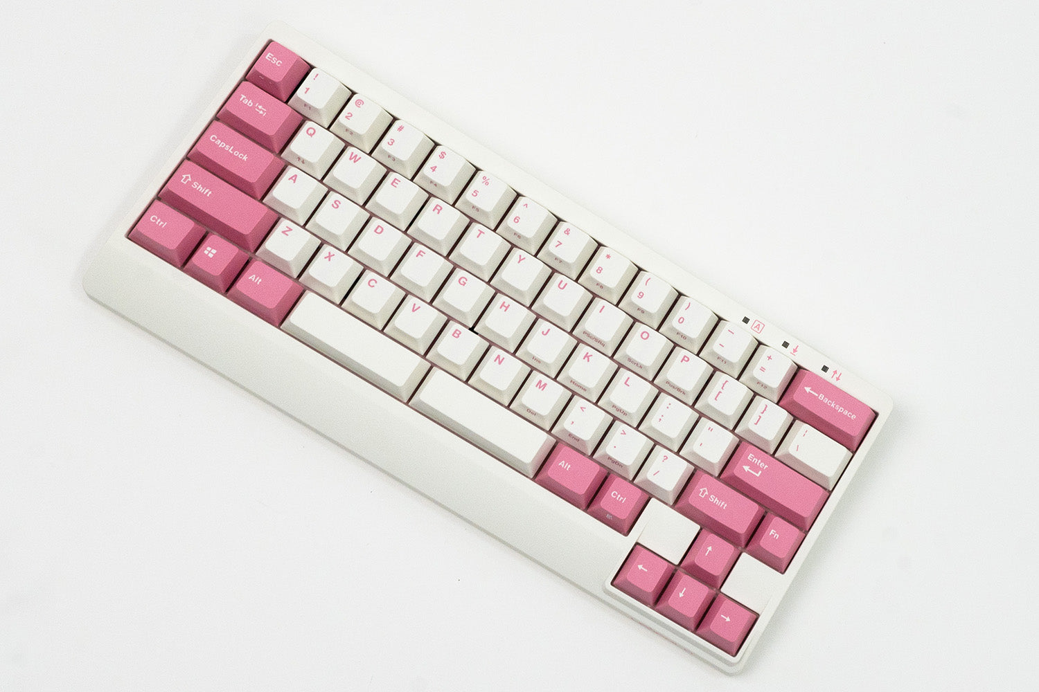 Leopold FC650MDS White/Pink PD 65% Double Shot PBT Mechanical Keyboard