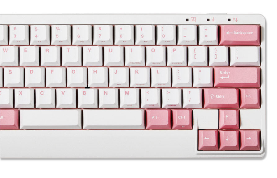 Leopold FC650MDS White/Pink PD 65% Double Shot PBT Mechanical Keyboard