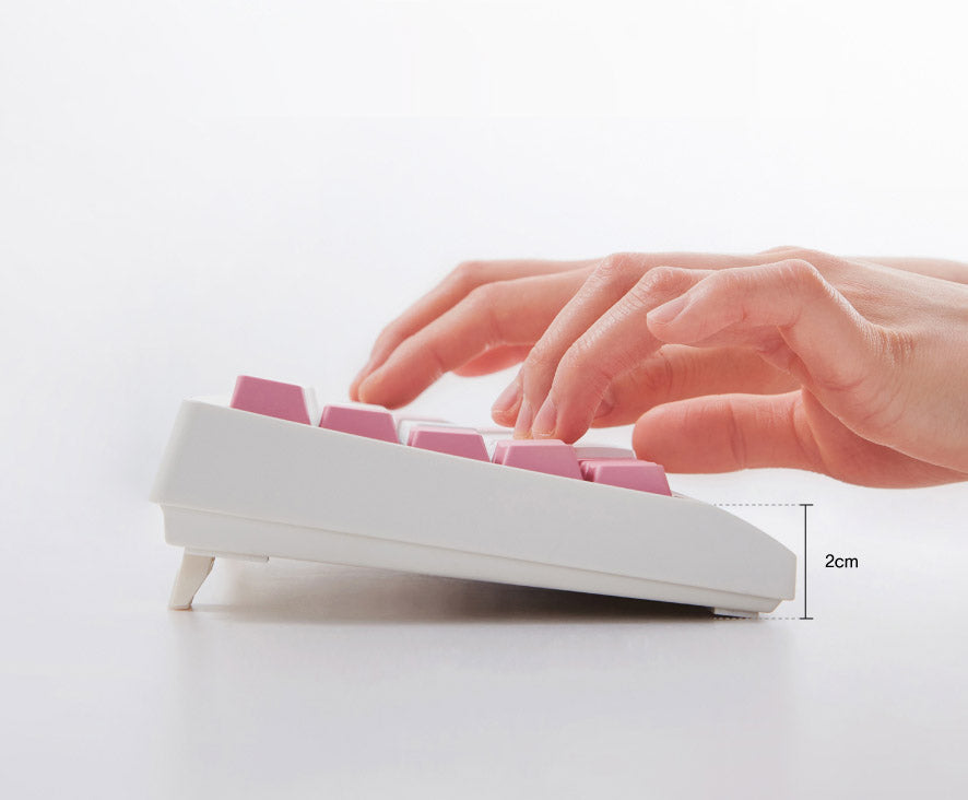 Leopold FC650MDS White/Pink PD 65% Double Shot PBT Mechanical Keyboard