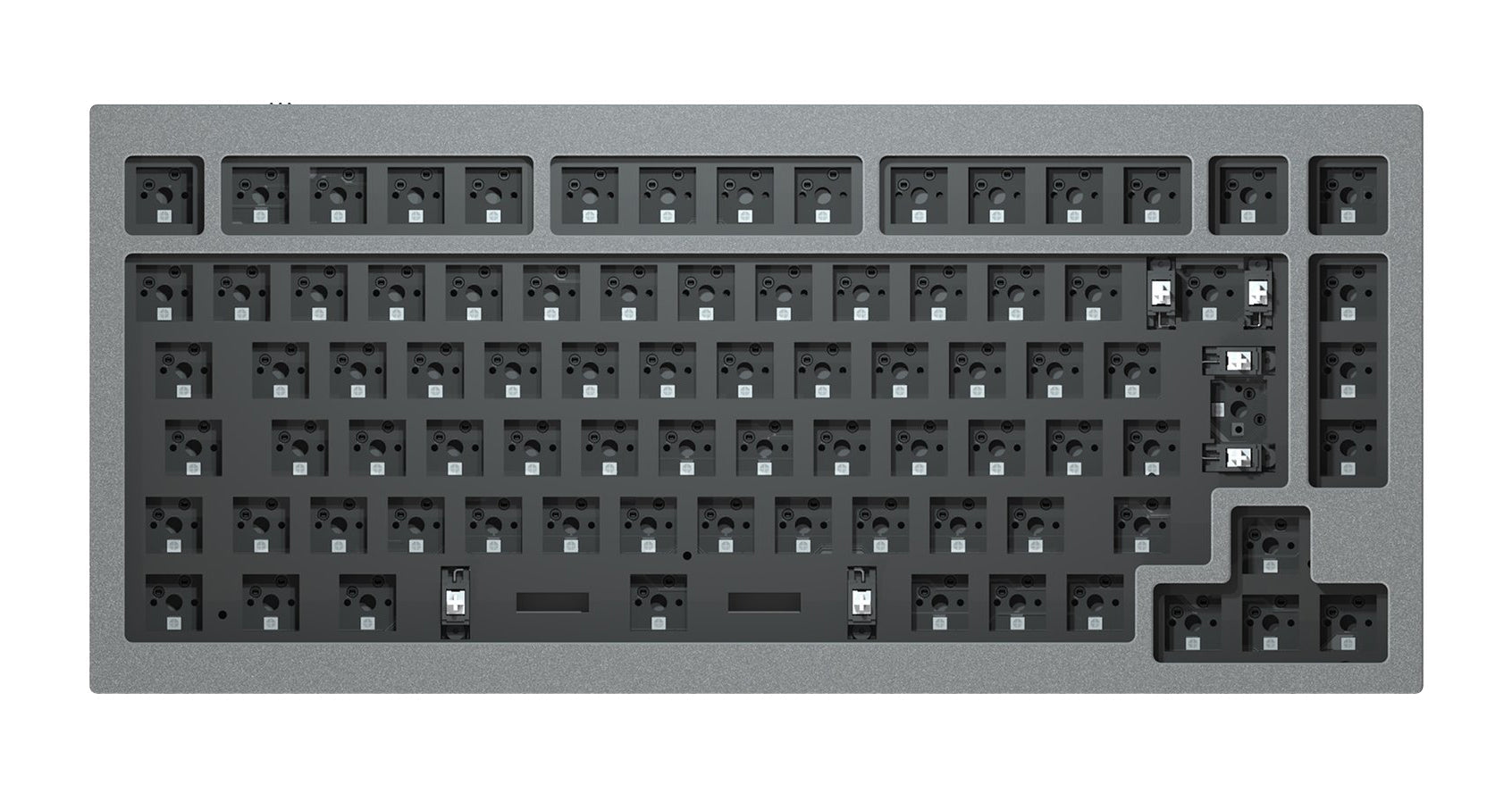 Keychron Q1 Aluminum Barebones 75% ISO Hotswap Win + Mac Keyboard