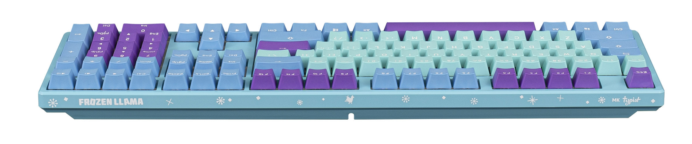 MK Frozen Llama Typist RGB LED Double Shot PBT Limited Mechanical Keyboard
