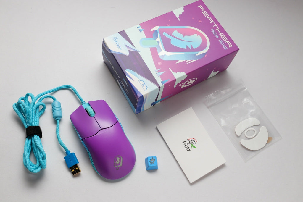 Ducky x MK Frozen Feather Lightweight RGB Gaming Mouse