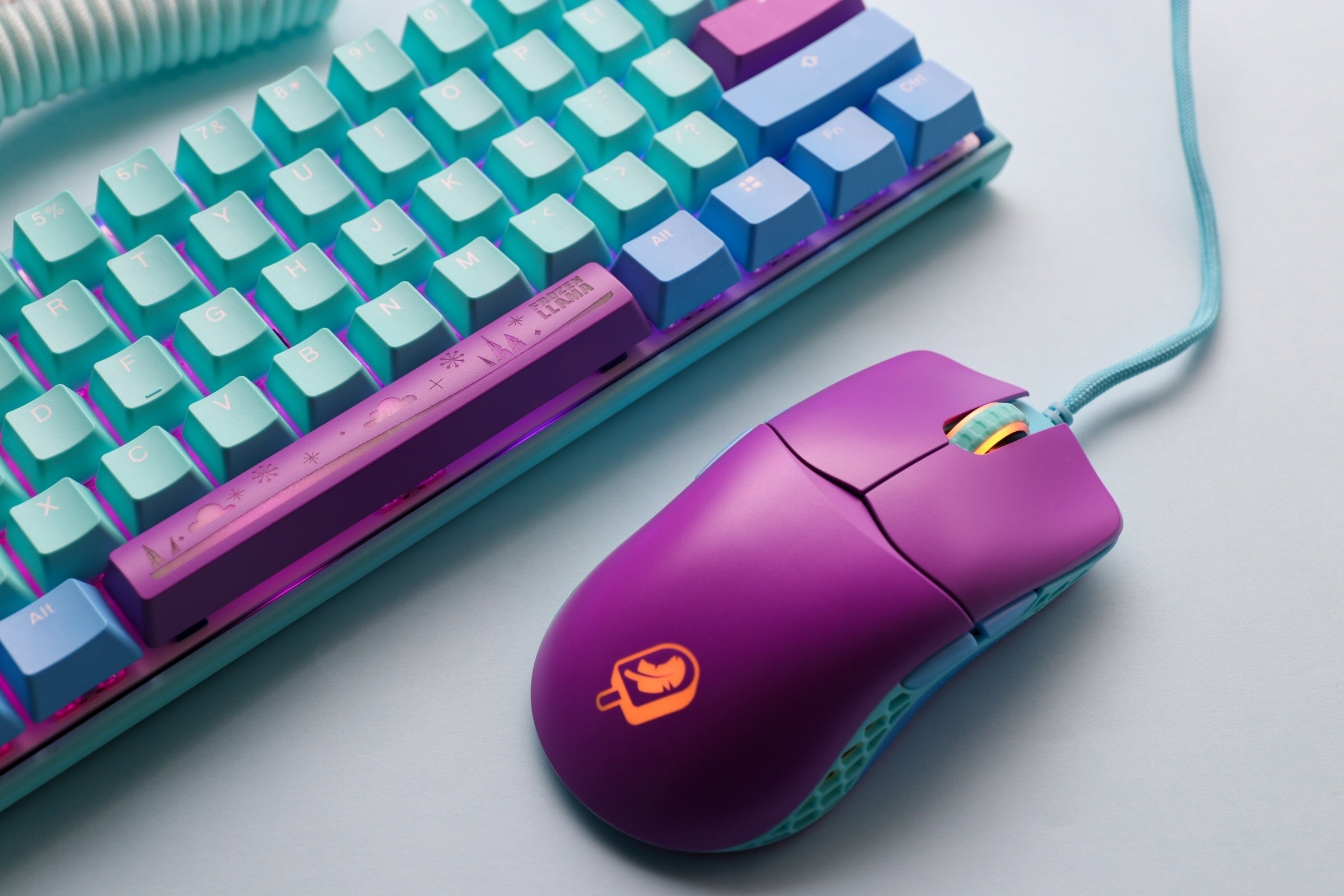 Ducky x MK Frozen Feather Lightweight RGB Gaming Mouse