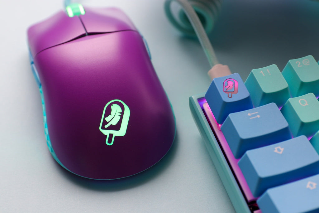 Ducky x MK Frozen Feather Lightweight RGB Gaming Mouse