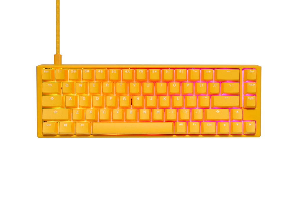 Ducky Yellow One 3 SF 65% Hotswap RGB Double Shot PBT QUACK Mechanical Keyboard